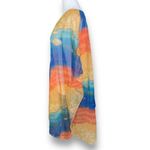 Patty J. Leisure Kaftan Dress Sheer Tonal Stripe Aquatic Life Vneck Swim Coverup Tan Size undefined Photo 5