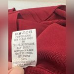 Zac Zac Posen Dress Ruffle Peplum Waist Stretch Knit Slinky 2000s y2k Medium Red Photo 8