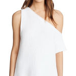 RTA Sloane Sweater Pale White One Shoulder Cotton Sleevless Tank Size Medium Photo 0