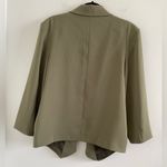 Quince Olive Green Stretch Crepe Women's Open Blazer Size Large Photo 9