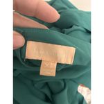 Charmed Hearts Green Pleated Maxi Dress Women's Size XL Adjustable Strap Elegant Photo 3