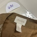 Chico's  Butter Rum Diamond Artisian Beaded Embroidered Jacket Size 3 XL Linen Photo 6