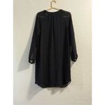 CAbi  #3102 Diamond Print Harlequin Tunic Shift Dress Size Small Blue Black Photo 3