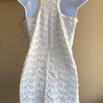 Free People Sheer crochet lace cream swimsuit coverup dress small off white slip Photo 3