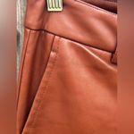 LBLC The Label Franny Faux Leather Trouser IN Chestnut Photo 7