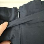 Ann Taylor  Cotton Pencil Skirt in Navy with White Eyelet Size 8 Photo 7