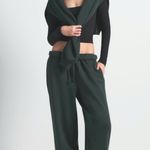 SKIMS NWT  - Classic Straight Leg Pants Spruce Green — Size Large Photo 4