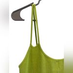 ZARA NWT  Ribbed Stretchy Lime Green Mini Tank Dress Photo 3