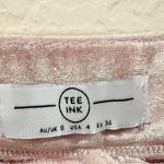 Tee Ink Pink Velvet High Waisted Casual Wide Leg Pants Size S Preowned Photo 3