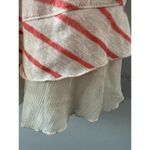 American Rag Tank Top Striped Sleeveless Layered Coral White Size Small Photo 5