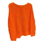 Neon Orange Fever Open Knit Long Photo 4