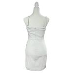 Forever 21  White & Black Polka Dot Spaghetti Strap Fitted Mini Dress Size Small Photo 3