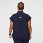 FIGS  Rafaela Oversized Mandarin Collar Short Sleeve Scrub Top Size XXL Photo 3
