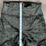 Spanx Velvet Shine Black Gold Metallic Shimmer High Rise Tummy Control Size M Photo 6