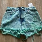 Urban Renewal vintage acid wash Levi’s high waisted destroyed denim jean shorts 25 / 26 Photo 0