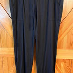 Lucky Brand Lounge Pants Women's Large Black Elastic Waist Drawstrings Front Pck Photo 0