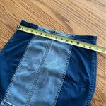 PacSun Denim Skirt Two Tone Panel Blue Short Mini Stretch Womens Skirt Size 28 Photo 4