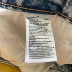 Old Navy O.G. Straight Acid Wash Blue Raw Hem Straight Leg Jeans Size 14 Photo 4