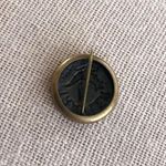 Vintage Traveler Button Pin Photo 1