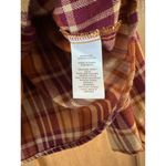 Frye Ruffle Plaid Flannel Button Down Blouse Women’s size XL Photo 8