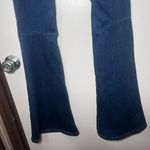 Newbury Kustom  Womens Dark Blue Jeans M Mid Rise Flare Stretch Wash Pull On Photo 1