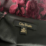 City Studios Vampy Maroon Velvet Bodycon Dress Photo 5