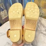 No.6 Two Strap Clog Mid Heel Leather Sandals Desert Nude 41 GUC Tan Size 10 Photo 7