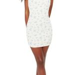 Danielle Guizio NWOT  dainty blue floral mesh mini dress Photo 3