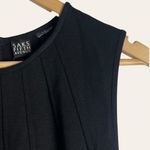 Saks 5th Avenue Saks Fifth Avenue Black Sleeveless Pleated Knee Length Shift Dress Size 10 Photo 2