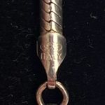 Navajo TS Sterling Silver Dichroic Glass Multicolor Pendant & Necklace Italy 925 Blue Photo 5