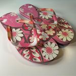 Vera Bradley  Pink Floral Flip Flops Sandals Women’s Size 7/8 EUC Photo 0