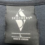 Skechers Full Zip Space Dye Navy Blue Womens Activewear Sweatshirt Size Large Photo 1