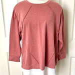 Vera Wang Simply Vera  pinkish long sleeved shirt with white layer underneath Photo 0