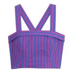 Banana Republic Women's Cross Back Crop Top Size M New Purple Photo 0