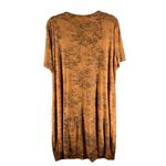 Pont Neuf Womens Dresses Size‎ M Stretch Knit Burnout Midi Orange Size M Photo 1