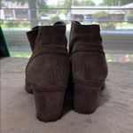 Clarks  Brown Suede Ankle Booties Photo 3