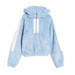BP  Blue and White Fleece Hoodie Photo 4