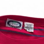 Lacoste Vintage 90s Izod  Women's Medium Striped Pink Preppy Long Sleeve Sweater Photo 3