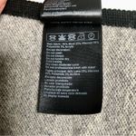 Ba&sh Lady Cape Colorblock Poncho Black Grey Lace Up Neckline Wool OSFM Western Photo 13