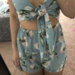 SheIn floral tie front romper Photo 0