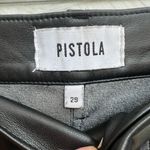 Pistola  Cassie wide leg flare faux leather pants black Photo 3