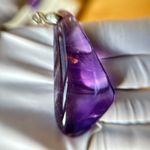 NWOT Uruguay Natural Therapy Amethyst pendant in Large size/22.42g Photo 2