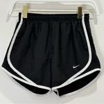 Nike  Womens Dri-FIT Tempo Mid-Rise Brief-Lined Running Shorts XS Black White Photo 4