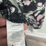 Papinelle Sheer Cotton Floral Pajamas Shirt small Black Photo 6