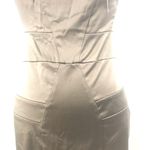 ASOS  Taupe Satin Square Neck Dress - Size 6 Photo 2