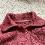 Stunning Palena 100% wool knitted made in Hong Kong long cardigan Red Photo 3