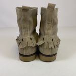 Coolway Free People |  Boots Tan Leather Suede Ankle Boots Leather Fringe A2 Photo 4