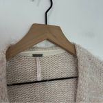 Free People Nevermind Cardi in Creme Brulee Eyelash Cardigan size Small Photo 5