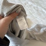 Talbots  Sweater Womens Medium Silver 3/4 Sleeve Crew Neck Lightweight Pullover Photo 6