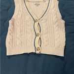 American Eagle Cable Knit Sleeveless Sweater Vest Photo 3